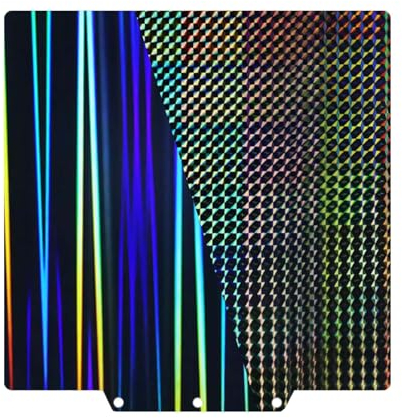 IdeaFormer Textured H1H Build Plate for Adventurer 5M/5M Pro, Flexible Rainbow Streak+Phantom H1H Spring Steel Sheet 235x235mm for Flashforge 3D Printers Print Bed (No Magnetic Surface Plate)