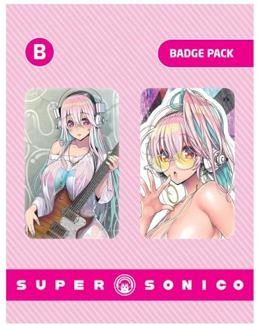 POPBuddies Super Sonico Badge Pack Ver B