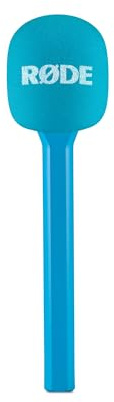 RØDE Interview GO Handheld-Adapter für RØDE Wireless Mikrofone (Blau) | Handheld-Adapter mit Schaumstoff-Windschutzscheibe für Interviews, Feldberichte und Inhaltserstellung