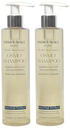 Osmowall Osmo Shampoo für den täglichen Gebrauch, weich, hydratisiert und strahlend, mit Aloe Vera Gel aus biologischem Anbau, schont den pH-Wert der Kopfhaut, Uni, 250 ml