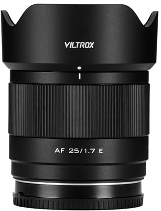 VILTROX 25mm f/1.7 F1.7 Auto Focus Large Aperture APS-C Lens Pocket Dispo FE Lens Compatible with Sony E-Mount Cameras A6400 A6500 A6600 A6700 ZV-E10 A7C A7RII A7SII A7II A7RIII A9 A1 ZVE1 A7CR