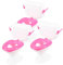 Milisten 3pcs Dollhouse Toilet Dollhouse Bathroom Small Mini Toilet Toilets Toilet Toilet for Dolls House Miniature Doll House Furniture Potty Pink Plastic