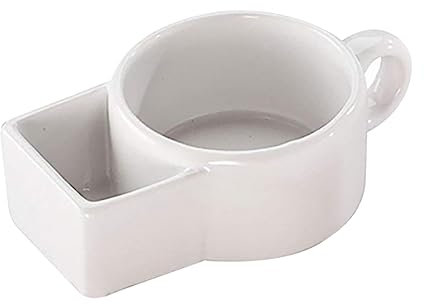 BESTYASH 1Pezzi Tazza da Colazione Creativa Coppa per Dessert e Biscotti Design per Latte Facile da Adatta e Ristoranti