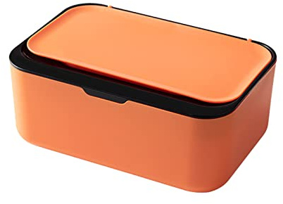 Wipes Dispenser, Wipe Holder for Baby & Adult,Kitchen Wipes Storage Box Keeps Wet Tissue Fresh, Non-Slip Wipes Case, Flushable Wipe Container with Sealing Design Lid (Black)