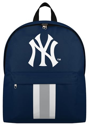 FOCO MLB Baseball-Schultasche, Reiserucksack, offizielles Lizenzprodukt, Team-Farbe, Primär-Logo, gestreift, New York Yankees, Einheitsgröße, Tagesrucksäcke