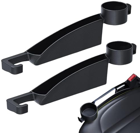 R-timer 2 Stück Autositz-Lücken-Organizer mit Getränkehalter für VW Polo IV/4 3-türer (9N/9N3 Bj.2001-2009), Füllt den Spalt zwischen Sitz und Konsole,car seat Gap Filler