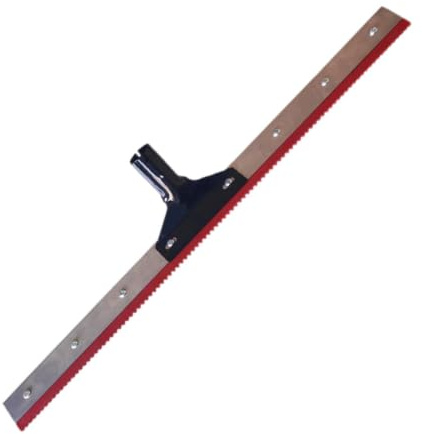 FashionCha Epoxy Bodenwischer Zur Bodenglättung Squeegee mit Komfortablem Griff Langlebige Materialien Verhindert Lackansammlung für Garagenboden Werkstatt Bauar