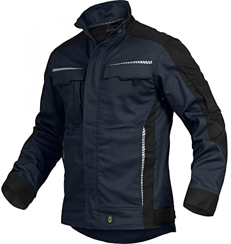 Leib Wächter Flex-Line Herren Arbeitsjacke Bundjacke (XL, Marine/Schwarz)