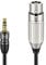 J&D Cavo Microfonico Stereo da 1/8 a XLR, TRS 3,5 mm Bilanciato Con Guscio in Rame per Fotocamera DSLR, 2.7 Meter
