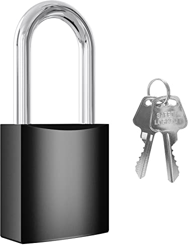 [Anti-Rost] Solides Aluminium Vorhängeschloss mit 2 Schlüssel, Diyife 44 MM Langem Bügel Sicherheitsschloss Wetterfestes für Turnhalle, Garage, Schuppen, Zaun, Lager