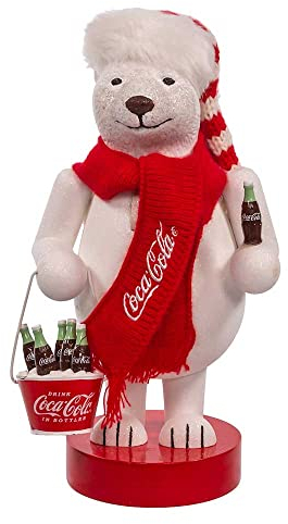 Coca-Cola Kurt Adler Nussknacker, Eisbär, 35,6 cm