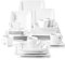 MALACASA Dinner Sets for 6 People, 30-Piece Square Porcelain Plates and Bowls Set White Dinnerware Sets with 6 Piece Dinner Plates/Dessert Plates/Soup Plates/Cups and Saucers, Series Blance