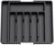 XIANTIAN Cutlery Drawer Organiser, Expandable Drawer Organiser ，Tray with 6-8 Compartment Holders, 33-57 x 38 x 5 cm (black)