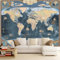 Art Fototapete 150 x 105 cm Weltkarte Vlies Tapeten Modern Wandtapete Wohnzimmer Schlafzimmer Tapete