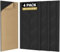TONOR 4 PCS Acoustic Panels,47.2'' x 23.6'' x 0.35''Leaf Pattern Soundproof Wall Panels, Full Self-Adhesive,Sound Absorbing Panels for Noise and Echo Reduction,Acoustic Treatment for Studio,Home,Black