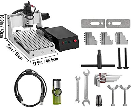 3/4 axes CNC routeur graveur 6040/3040/3020 USB fraiseuse 3D PVC gravure sculpture Machine travail du bois Pour les débutants(3 Axis CNC 3020)