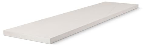 HausFux studioLINE MDF-Innenfensterbank nach Maß - 1,8 cm stark, melaminbeschichtet, mit ABS-Kante - Made in Germany - individueller Zuschnitt (India White, T x L | 15 x 50 cm)