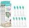 happybrush Aufsteckbürsten 9 Stück (3x3) für elektrische Schallzahnbürste ECO VIBE 3 Agnes Wechselköpfe | Original Ersatzbürsten mit abgerundeten Borsten (Agnes, 1 stück (9er Pack))