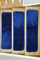 Trendige Stufenmatten reifenprofile Innen Skid Rutschfeste Teppich Stufenmatten Stufen Maschinenwaschbar, blau, TRENDY-ST-8X30-NAVY-3