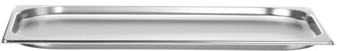 HENDI Gastronormbehälter, Temperaturbeständig von -40° bis 300°C, Heissluftöfen-Kühl- und Tiefkühlschränken-Chafing Dishes-Bain Marie, 2,5L, GN 1/1, 530x325x(H)20mm, Edelstahl