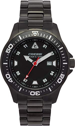 Cressi Manta Watch Colorama - Professionelle Taucheruhr, widerstandsfähig 100m/10 ATM