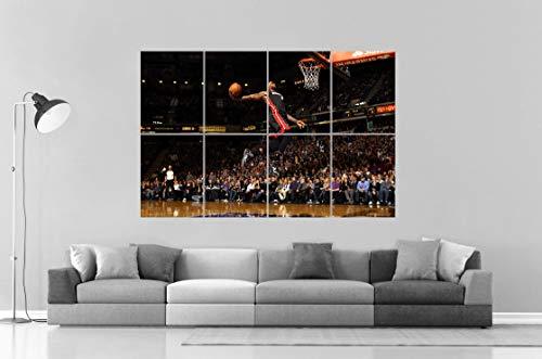 James Lebron Big Dunk Basket Poster A0 Large Print
