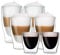 DUOS Feelino - Bicchieri termici a doppia parete, per mantenere le bevande calde o fredde più a lungo, con effetto sospeso, adatti per tè, caffè Set 21: set da 6