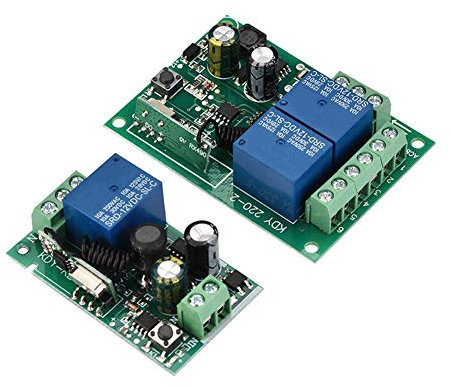 Zetiling Interruttore RF Senza Fili, relè Ricevitore Interruttore Telecomando Senza Fili FR 220V 433 MHz(2CH)