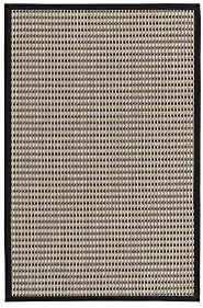 Lola Home Alfombra vinílica de PVC para Exterior Negra rústica de 60x90 cm, LOLAhome (125870)