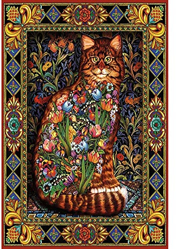 JW-MZPT Puzzles aus Holz, DIY Moderne Hauptdekoration Murals, Assembled Lernspielzeug, Tapestry Cat Puzzles,6000PCS