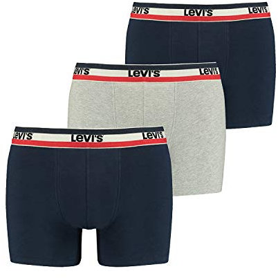 Levi's Boxer, Boxer Uomo, Navy/Grigio, L