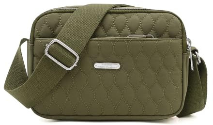 YANAIER Handtasche Damen Umhängetasche Kleine Tasche Schultertasche Frauen Kleine GeldböRse Brieftasche Mode Damentaschen Armeegrün-2