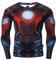 Nessfit Mens Compression Superhero Top Base Layer Gym Long Sleeve Running Thermal Sweatshirt Workout (Medium, Superhero 4)