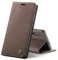 Chocoyi Coque Cuir pour Xiaomi Mi 9, Protection Housse en Cuir PU Portefeuille,Fermeture Magnétique,Fentes pour Cartes,Fonction de Support.-Café