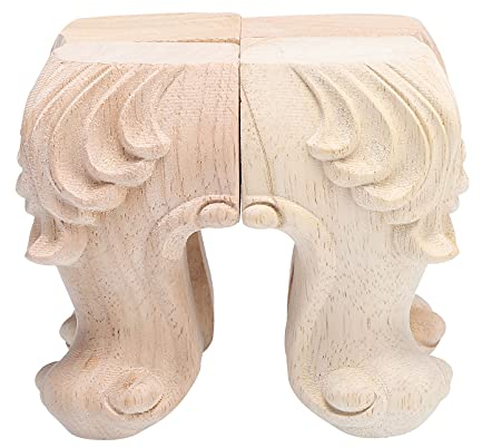 Massivholz Ersatz Möbelfüße Möbelbeine: 4Stücke Sofafüße Holzbeine Holz Tischbeine Möbelbeine Ersatz für Möbel Schrank Beine Schrankfüße für Tisch Sofa Bett Schrank Couch