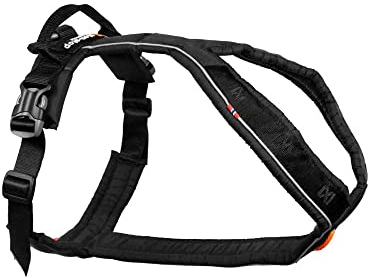 Non-stop dogwear Line Harness 5.0 |214| Führ und Alltagsgeschirr, Farbe:Schwarz, Größe:G 4