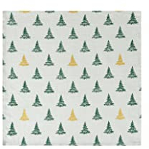 Sleepdown Tischservietten, Motiv: Tannenbäume, 100% Baumwolle, 45 x 45 cm, 4 Stück
