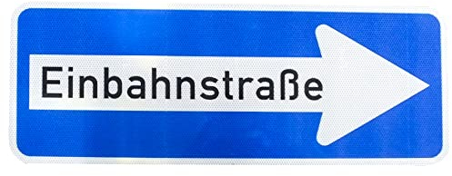 Original Verkehrsschild RA2 Nr. 220-20 Einbahnstraße rechtsweisend 300 x 800 mm StVO RSA-21 RAL Straßenschild Baustellenschild Verkehrszeichen Verkehrsschilder Straßenschilder Schild Schilder
