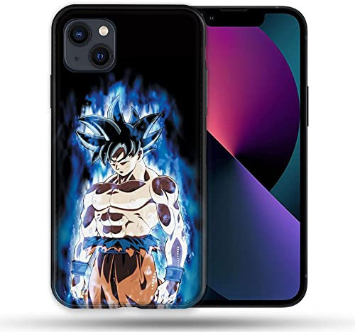 Schutzhülle kompatibel mit Magsafe für Apple iPhone 13 (6,1) Manga Dragon Ball Sangoku Schwarz