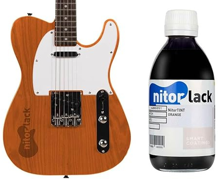 Gitarren Beize/Woodstain Orange auf Nitrobasis 250 ml Flasche