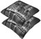 New York Kissenbezüge, 2 Stück, quadratische Kissenbezüge, superweicher Kissenschutz mit Reißverschluss für Couch, Wohnzimmer, Sofa, Bett, Büro, Auto, 40 x 40 cm