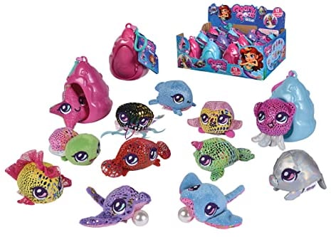 Simba 105952560026 Pearly Pods, bunte Schale mit einer zufälligen Kreatur im Inneren, Höhe ca. 8 cm, ab 3 Jahren