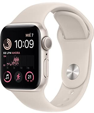 Apple Watch SE (2ª gen) (GPS, 40mm) Cassa in alluminio color galassia con Cinturino Sport color galassia - Regular (Ricondizionato)