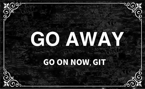 30x17 Inch Go Away Door Mat Go Away Front Door Mat Outdoor Welcome Mat Go Away Welcome Mat Outdoor Funny Door Mat