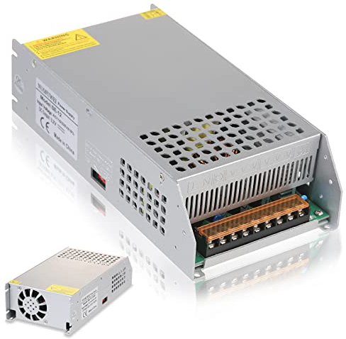 DC 24V 50A 1200W Netzteil Transformator Schalternetzteil 230V AC auf DC 24Volt Netzteil 50A 1200W Transformator Industriell Adapter für 24V LED Streifenlicht CCTV Kamera Radio (2023 Upgraded)