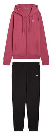 FREDDY - Tuta Donna Completa in Cotone, Felpa con Cappuccio e Pantaloni Tuta, Regular Fit