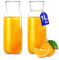 KONZEPT Wasserkaraffe ohne Deckel 2er Set, Glaskaraffe 1 liter, Karaffe ideal für Wasser, Saft, Wein, Limonade, Coctails und Milch