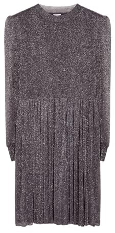 Mesh-Kleid mit Glitzergarn