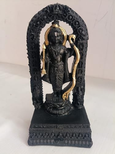 PEAKHILL Ram Lalla Idol (17,8 cm) – Murti-Statue aus Polyresin, Shree Ramlala Ayodhya als Geschenk, Heimtempel, Mandir Pooja