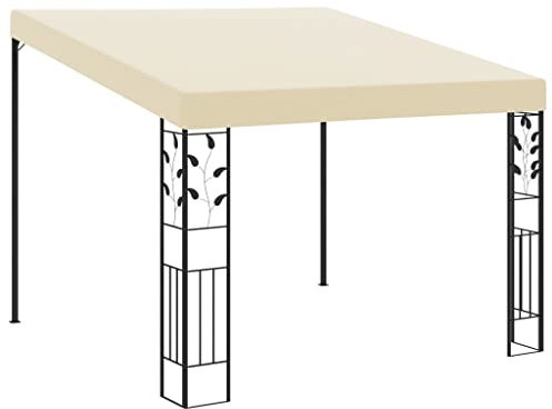Wenjingqi-47997 Pavillon mit Wandmontage, cremefarben, 3 x 3 x 2,5 m